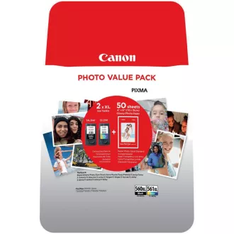 Canon PG-560-XL/CL561XL (3712C008) - cartridge, black + color (černá + barevná) multipack Canon PG-560-XL/CL561XL (3712C008) - cartridge, black + color (černá + barevná) multipack