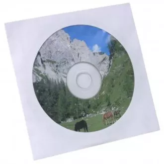 Obálka na 1 ks CD, papír, bílá, s okénkem Obálka na 1 ks CD, papír, bílá, s okénkem