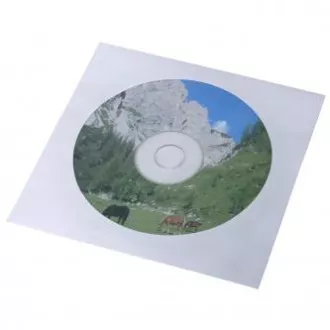 Obálka na 1 ks CD, papír, bílá, s okénkem Obálka na 1 ks CD, papír, bílá, s okénkem