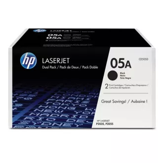 HP 05A (CE505D) - toner, black (černý) 2ks HP 05A (CE505D) - toner, black (černý) 2ks