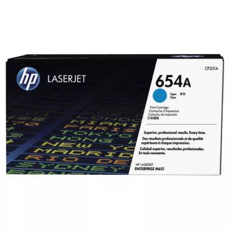 HP 654A (CF331A) - toner, cyan (azurový) HP 654A (CF331A) - toner, cyan (azurový)