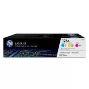 HP 126A (CF341A) - toner, color (barevný) 3ks