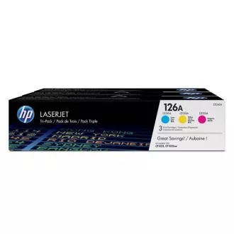 HP 126A (CF341A) - toner, color (barevný) 3ks HP 126A (CF341A) - toner, color (barevný) 3ks