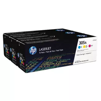 HP 305A (CF370AM) - toner, color (barevný) 3ks HP 305A (CF370AM) - toner, color (barevný) 3ks