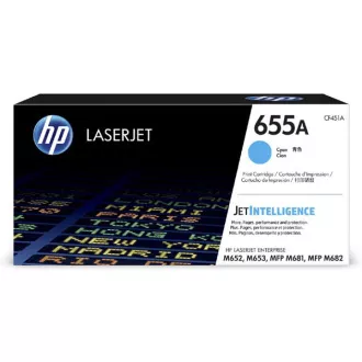 HP 655A (CF451A) - toner, cyan (azurový) HP 655A (CF451A) - toner, cyan (azurový)