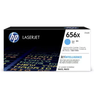 HP 656X (CF461X) - toner, cyan (azurový) HP 656X (CF461X) - toner, cyan (azurový)