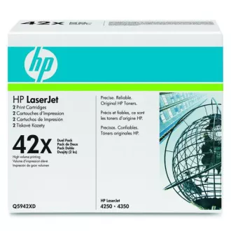 HP 42X (Q5942XD) - toner, black (černý) 2ks HP 42X (Q5942XD) - toner, black (černý) 2ks