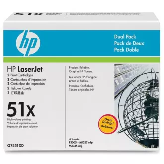 HP 51X (Q7551XD) - toner, black (černý) HP 51X (Q7551XD) - toner, black (černý)