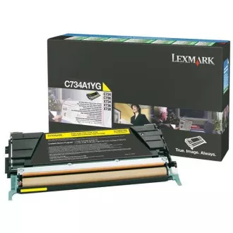 Lexmark C734A1YG - toner, yellow (žlutý) Lexmark C734A1YG - toner, yellow (žlutý)