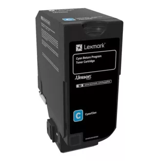 Lexmark 74C20C0 - toner, cyan (azurový)