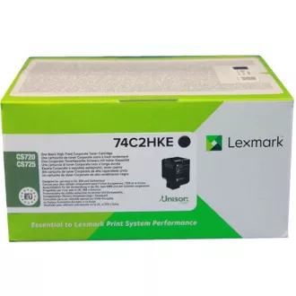 Lexmark 74C2HKE - toner, black (černý) Lexmark 74C2HKE - toner, black (černý)