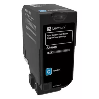 Lexmark 74C2SC0 - toner, cyan (azurový) Lexmark 74C2SC0 - toner, cyan (azurový)