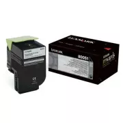 Lexmark 80C0S10 - toner, black (černý)