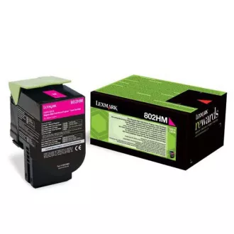 Lexmark 80C2HM0 - toner, magenta (purpurový) Lexmark 80C2HM0 - toner, magenta (purpurový)
