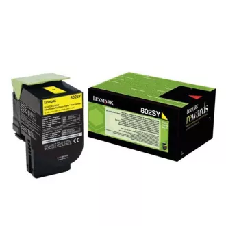 Lexmark 802S (80C2SY0) - toner, yellow (žlutý)