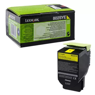 Lexmark 80C2SYE - toner, yellow (žlutý) Lexmark 80C2SYE - toner, yellow (žlutý)