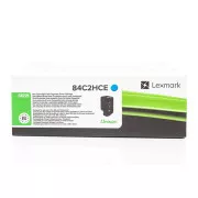 Lexmark 84C2HCE - toner, cyan (azurový)