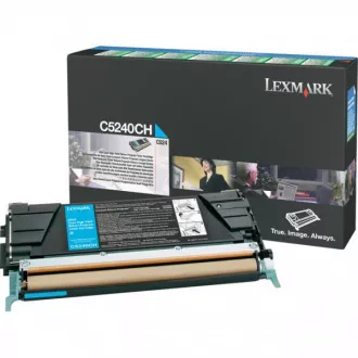 Lexmark C5240CH - toner, cyan (azurový) Lexmark C5240CH - toner, cyan (azurový)