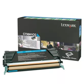 Lexmark C736H1CG - toner, cyan (azurový) Lexmark C736H1CG - toner, cyan (azurový)