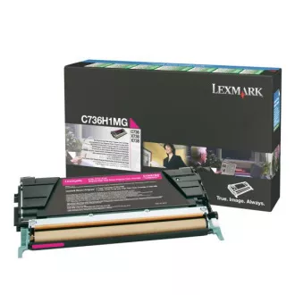 Lexmark C736H1MG - toner, magenta (purpurový) Lexmark C736H1MG - toner, magenta (purpurový)