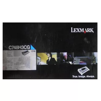Lexmark C748H3CG - toner, cyan (azurový) Lexmark C748H3CG - toner, cyan (azurový)