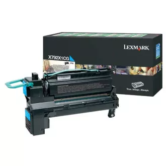 Lexmark X792X1CG - toner, cyan (azurový) Lexmark X792X1CG - toner, cyan (azurový)