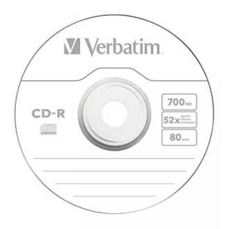 Verbatim CD-R, 43725, Extra Protection, 10-pack, 700MB, 52x, 80min., 12cm, bez možnosti potisku, wrap, pro archivaci dat