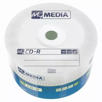 MyMedia CD-R, 69201, 50-pack, 700MB, 52x, 80min., 12cm, bez možnosti potisku, wrap, Standard, pro archivaci dat MyMedia CD-R, 69201, 50-pack, 700MB, 52x, 80min., 12cm, bez možnosti potisku, wrap, Standard, pro archivaci dat