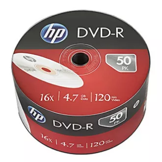 HP DVD-R, DME00070-3, 69303, 4.7GB, 16x, bulk, 50-pack, bez možnosti potisku, 12cm, pro archivaci dat HP DVD-R, DME00070-3, 69303, 4.7GB, 16x, bulk, 50-pack, bez možnosti potisku, 12cm, pro archivaci dat