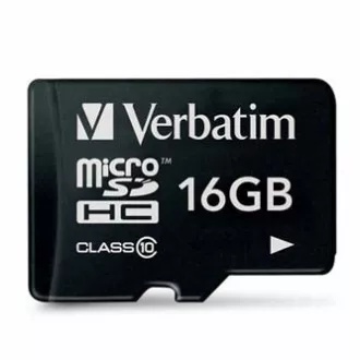 Verbatim paměťová karta Micro Secure Digital Card Premium, 16GB, micro SDHC, 44010, UHS-I U1 (Class 10) Verbatim paměťová karta Micro Secure Digital Card Premium, 16GB, micro SDHC, 44010, UHS-I U1 (Class 10)