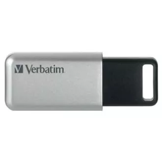 Verbatim USB flash disk, USB 3.0, 32GB, Secure Pro, Store N Go, stříbrný, 98665, USB A, AES 256-bit šifrování Verbatim USB flash disk, USB 3.0, 32GB, Secure Pro, Store N Go, stříbrný, 98665, USB A, AES 256-bit šifrování