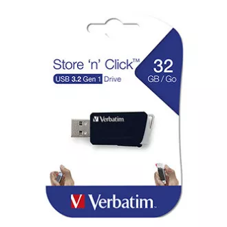 Verbatim USB flash disk, USB 3.0, 32GB, Store N Click, černý, 49307, USB A, s výsuvným konektorem Verbatim USB flash disk, USB 3.0, 32GB, Store N Click, černý, 49307, USB A, s výsuvným konektorem