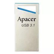 Apacer USB flash disk, USB 3.0, 128GB, AH155, stříbrný, AP128GAH155U-1, USB A, s poutkem