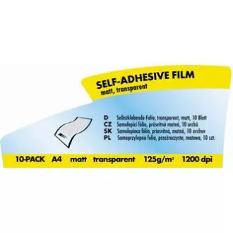 Logo samolepicí fólie, matná, průsvitná, A4, 125 g/m2, 1200dpi, 10 listů, pro laserové tiskárny, L Logo samolepicí fólie, matná, průsvitná, A4, 125 g/m2, 1200dpi, 10 listů, pro laserové tiskárny, L