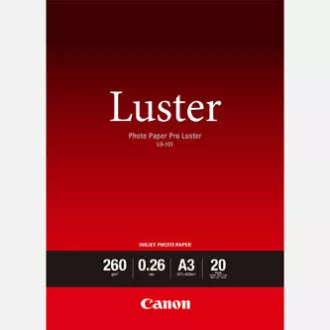 Canon LU-101 Photo Paper, LU-101, foto papír, lesklý, 6211B007, bílý, A3, 260 g/m2, 20 ks, inkoustový Canon LU-101 Photo Paper, LU-101, foto papír, lesklý, 6211B007, bílý, A3, 260 g/m2, 20 ks, inkoustový