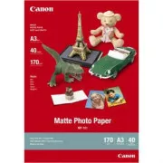 Canon Matte Photo Paper, MP-101 A3, foto papír, matný, 7981A008, bílý, A3, 170 g/m2, 40 ks, inkoustový
