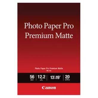 Canon Photo paper premium matte, PM-101, foto papír, matný, 8657B007, bílý, A3+, 13x19", 210 g/m2, 20 ks, inkoustový