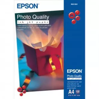 Epson Photo Quality InkJet Paper, C13S041061, foto papír, matný, bílý, A4, 102 g/m2, 720dpi, 100 ks, inkoustový Epson Photo Quality InkJet Paper, C13S041061, foto papír, matný, bílý, A4, 102 g/m2, 720dpi, 100 ks, inkoustový