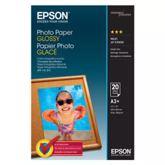 Epson Photo Paper Glossy, C13S042535, foto papír, lesklý, bílý, A3+, 200 g/m2, pro inkoustové tiskárny Epson Photo Paper Glossy, C13S042535, foto papír, lesklý, bílý, A3+, 200 g/m2, pro inkoustové tiskárny