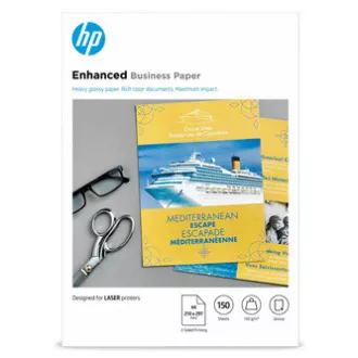 HP Enhanced Business Glossy Laser Photo Paper, CG965A, foto papír, lesklý, bílý, A4, 150 g/m2, 150 ks, laserový,oboustranný tisk HP Enhanced Business Glossy Laser Photo Paper, CG965A, foto papír, lesklý, bílý, A4, 150 g/m2, 150 ks, laserový,oboustranný tisk