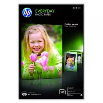 HP Everyday Photo Paper, Glossy, CR757A, foto papír, lesklý, bílý, 10x15cm, 4x6", 200 g/m2, 100 ks, inkoustový HP Everyday Photo Paper, Glossy, CR757A, foto papír, lesklý, bílý, 10x15cm, 4x6", 200 g/m2, 100 ks, inkoustový