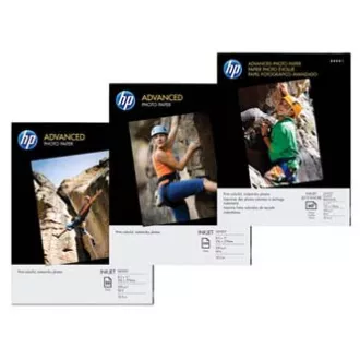 HP Advanced Glossy Photo Paper, Q8691A, foto papír, bez okrajů typ lesklý, zdokonalený typ bílý, 10x15cm, 4x6", 250 g/m2, 25 ks, i