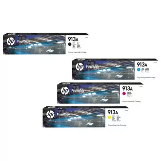 HP 913A (L0R95AE, F6T77AE, F6T78AE, F6T79AE) - cartridge, black + color (černá + barevná) HP 913A (L0R95AE, F6T77AE, F6T78AE, F6T79AE) - cartridge, black + color (černá + barevná)