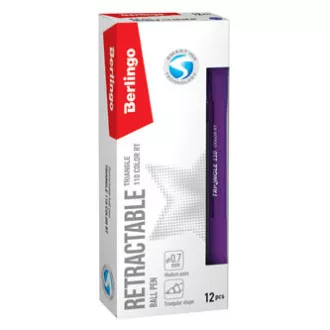 Berlingo, pero kuličkové, modré, 12ks, 0.7mm, Triangle 110 RT color Berlingo, pero kuličkové, modré, 12ks, 0.7mm, Triangle 110 RT color