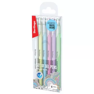 Berlingo, roller gelový, color, 6ks, 0.8mm, Brilliant Pastel Berlingo, roller gelový, color, 6ks, 0.8mm, Brilliant Pastel