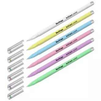 Berlingo, roller gelový, color, 6ks, 0.8mm, Brilliant Pastel Berlingo, roller gelový, color, 6ks, 0.8mm, Brilliant Pastel
