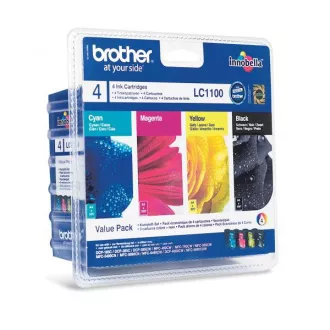 Brother LC-1100 (LC1100VALBP) - cartridge, black + color (černá + barevná) Brother LC-1100 (LC1100VALBP) - cartridge, black + color (černá + barevná)