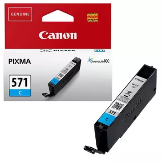 Canon CLI-571 (0386C001) - cartridge, cyan (azurová) Canon CLI-571 (0386C001) - cartridge, cyan (azurová)