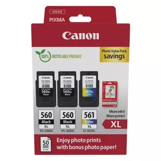 Canon PG-560 (3712C012) - cartridge, black + color (černá + barevná) Canon PG-560 (3712C012) - cartridge, black + color (černá + barevná)