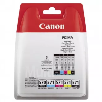 Canon PGI-570, CLI-571 (0372C004) - cartridge, black + color (černá + barevná) Canon PGI-570, CLI-571 (0372C004) - cartridge, black + color (černá + barevná)